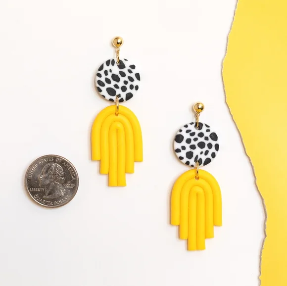 Celeste Clay Earrings - Picture 5 of 6